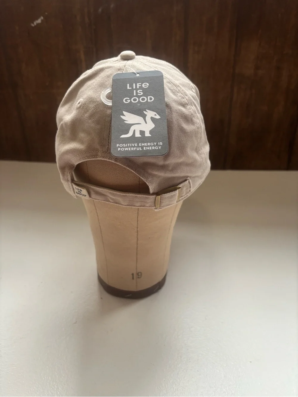 Life Is Good Beige Cap 